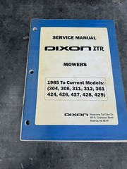 Dixon ZTR 314 308 311 312 361 Zero-Turn Mower Service Repair Manual 1985-Up
