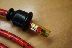 JI Case VAC Tractor Red Striped Deluxe Cloth Covered Copper Spark Plug Wire Set