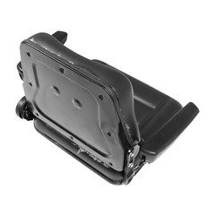 Adjustable Backrest Lawn Mower Tractor Forklift Excavator Seat with Armrests US