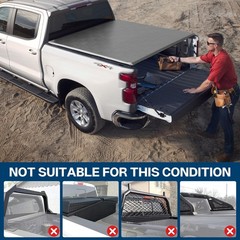 Soft Roll Up Tonneau Cover 2024-2026 Tacoma 5ft Bed w/Track System