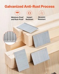 16 Gauge Finish Nails, 2 in Straight Finishing Nails, 2500-Count Galvanized