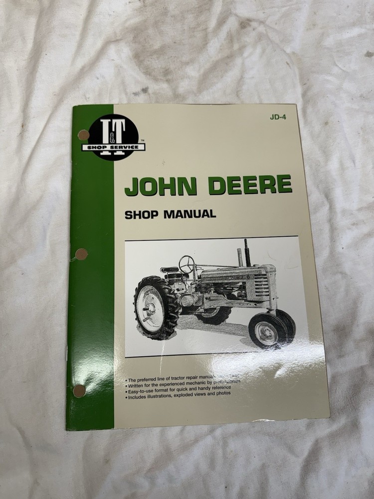 John Deere IT Series A B D G H M MT Shop Manual