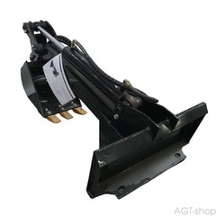 AGT Single Arm Backhoe Bucket Attachment for Mini Skid Steer Loaders M-DRG