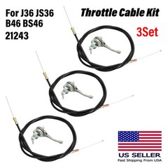 For Multiquip-Whiteman Throttle Cable Kit fits J36 JS36 B46 BS46 trowel 21243 3X