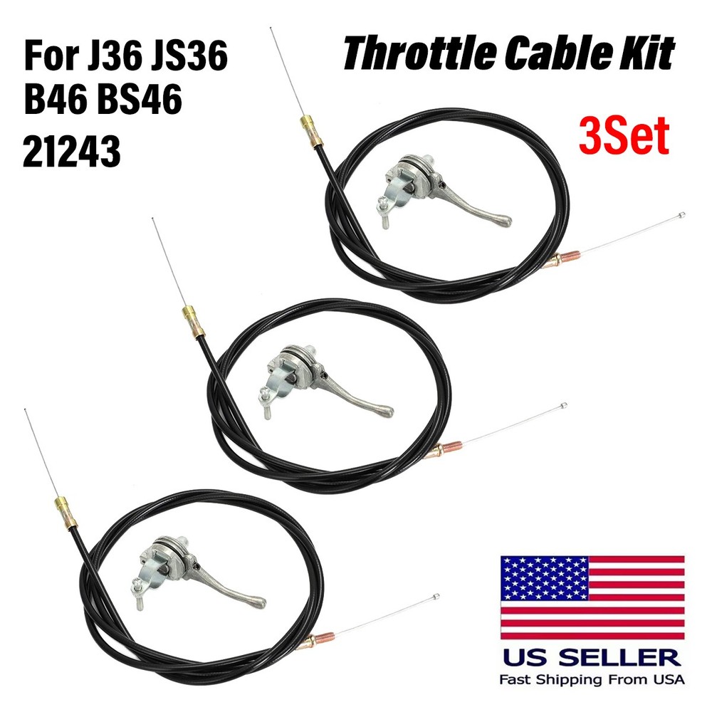 For Multiquip-Whiteman Throttle Cable Kit fits J36 JS36 B46 BS46 trowel 21243 3X