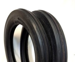 Set of Two 4.00-19 Three Rib FORD 2N 9N Tractor Tires & Tubes 4 PR HD 400-19