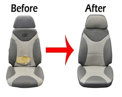 for CATERPILLAR 330 CL CAT 330 EXCAVATOR IGGEE S.LEATHER CUSTOM MADE SEAT COVER