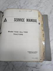 ALLIS-CHALMERS SERVICE MANUAL MODEL 7030 THRU 7080 TRACTORS AGRICULTURAL EQUIPME