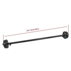 3500Lbs 5 Lug Electric Brake Trailer Axle 95 Hub Face 80 Spring Center 5×4.5
