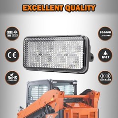 4x 40W LED Work Lights Headlights For Kubota Skid Steer SVL75 SVL95 V0511-53510