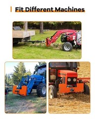 3/8″ Skid Steer Mount Plate Tractor Plate w/2″ Trailer Hitch Receiver Attachment