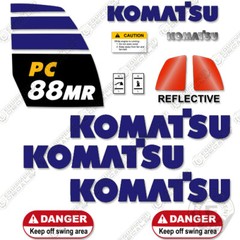 Fits Komatsu PC88MR-10 Decal Kit Midi Excavator Sticker Replacements