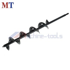3 In × 24 In Earth Auger Drill Bit Solid Garden Plant Flower Bulb Rapid Planter