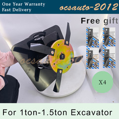 Hydraulic Grass Cutter W/4P Free Blades For Mini 1-1.5 Ton Mini Excavator Mower