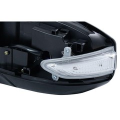 Side Mirror Left without Memory Paint to Match Black Clear Flat Nissan