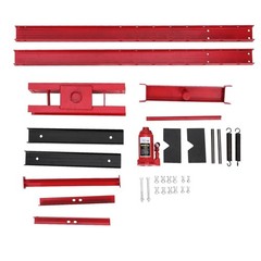 Garvee|12 Ton Hydraulic Shop Press|H-Frame|Garage Auto Repair Metalworking Red