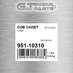 951-10310 CARB. fits CUB CADET (New OEM)