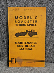 OEM Factory LeTourneau Model C Tournapull Scraper Maintenance & Repair Manual