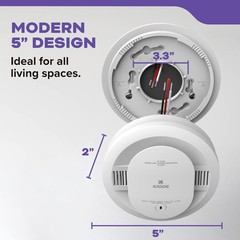 Kidde Smoke and Carbon Monoxide Detector, Hardwired with 10-Year Battery Back…