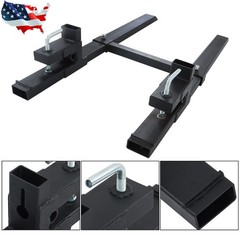 W/ Stabilizer Bar 4000Lbs 60″ Tractor Clamp On Pallet Forks Bucket Quick Attach