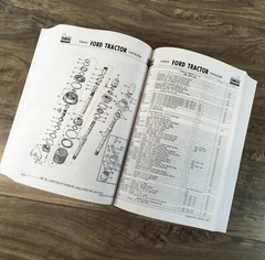 Ford 2000 3000 4000 5000 7000 Series Tractor Parts Manual Catalog