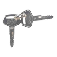 2PCS 787 Ignition Keys for Komatsu Excavator Dozer Backhoe Loader Equipment