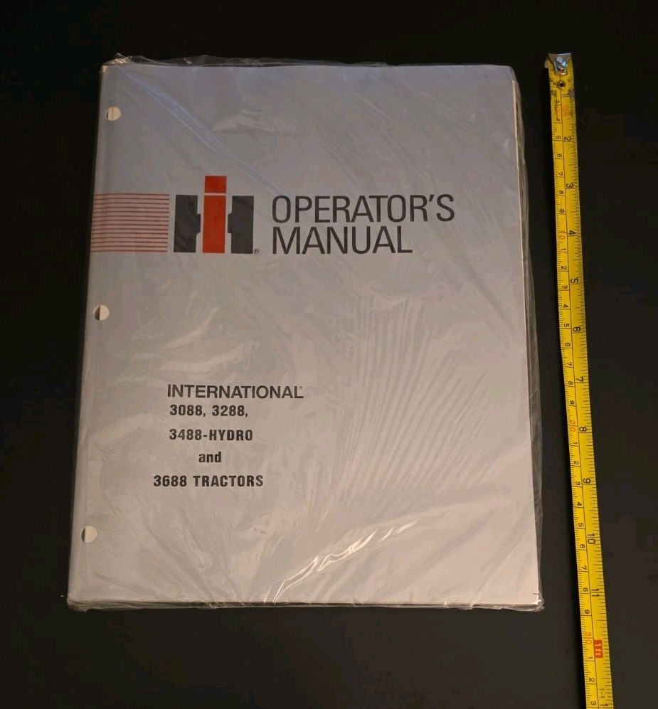 International Harvester 1985 3088 3288 3688 Tractor Operator’s Manual New Sealed
