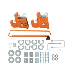 Orange Easy Change Quick Hitch w/Stabilizer Bar for Category 2 Tractor/Implement