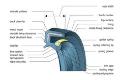 EAI 1.938″x2.625″x0.313″ FPM/FKM Oil Rotary Seal Db Lip 1 15/16″x2 5/8″x5/16″