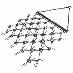 Drag Harrow 4 x 4 FT 3/8″ Tines For ATV UTV Lawn Tractors Leveling Landscapes