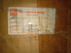 Isuzu 1812000781, 1-81200-078-1 Hitachi 24V 20A alternator LT220-11C