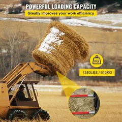 32 Inch Red Spring Steel Hay Bale Spear With High Strength And Powder Coating