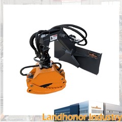 360° Hydraulic Rotating Log Grapple Landhonor 44in Heavy Duty 2500lbs Wood Grab
