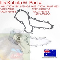 fits Kubota Water Pump L3300DT-GST L3301DT L3301H L3302H L3400DT/HST L3400F