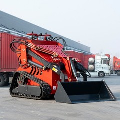 3300 lbs 1.5Ton Crawler EPA Mini Skid Steer 23HP 739cc 3-Pumps Loader 2025 USA