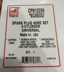 Universal Tractor Spark Plug Wire Set 4 Cylinder Engine Copper Core Ignition