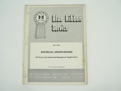 Electrical Specs Farm Industrial Equipment Service Manual Int’l Harvester 1961