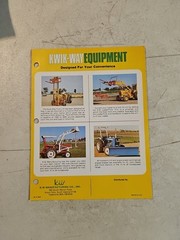 Vintage 1979 Kwik-Way Equipment Forklift Loader Sales Brochure Spec Sheet