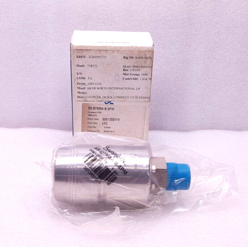 Swagelok SS-QTM8A-B-8PM Quick Connects SSQTM8AB8PM