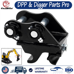 New Black Excavator Quick Hitch Coupler Attachments For Mini Excavator Diggers