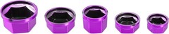 1 Set Screw Cap Motorcycle Motorbike Screw Nut Bolt Cap Cover De Color: Purple