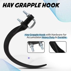 9″ Grapple Hook Set 20-Pack – Fits Hay Accumulator, 1 5/8″ Mounting Holes