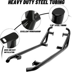 Black Nerf Bars for 2014-2023 Polaris RZR XP 1000 Turbo S Rock Sliders