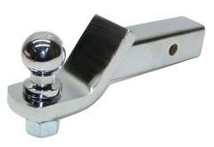 2″ Drop Hitch Chrome for 2″ Receiver Trailer Ball Mount with 2-5/16″ Ball