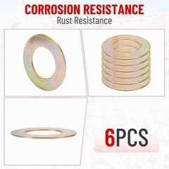 High Quality Excavator Bucket Pin Shims Spacer Washer 45 Mm X80 Mm X2 Mm 6Pcs
