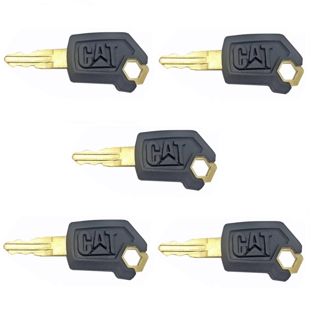 (5) CAT Keys Caterpillar Heavy Equipment Ignition Key 5P8500