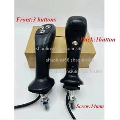 Excavator modified 4 button wood grabbing electronic control joystick handle