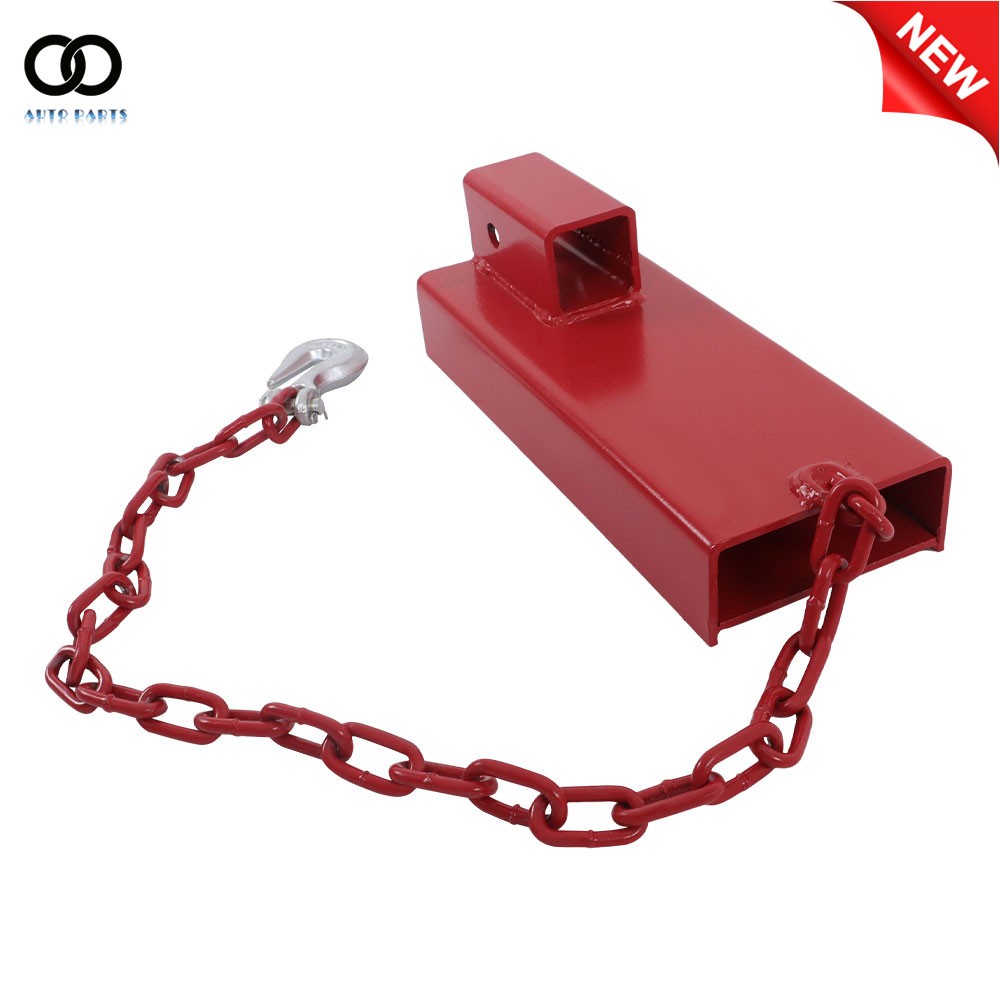 Red 2″ Hitch Receiver Forklift Trailers Towing Adapter Pallet Forks Attachment