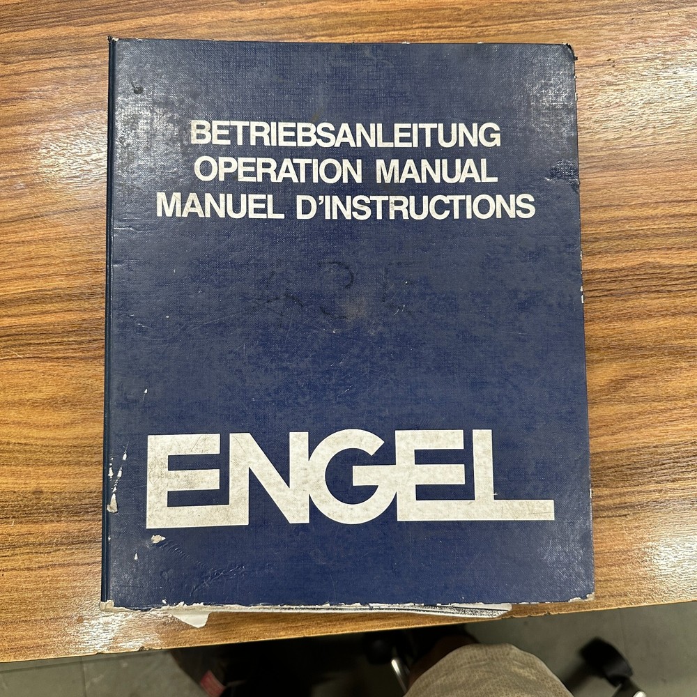 Engel INJECTION MOLDING MACHINE ES330/80 Operating Manual Wiring Drawings 1989