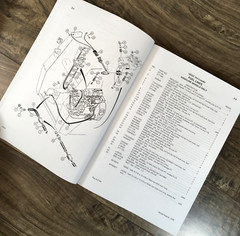 Case 1835C Skid Steer Uni-Loader Service Manual Parts Catalog Set Shop Book